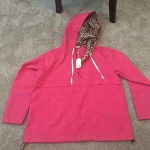 Jodifl pink and cheetah windbreaker - Size Small
